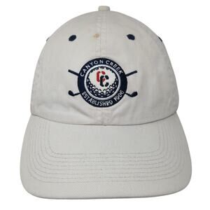 Canyon Creek Golf Slideback Baseball Cap Beige One Size Adjustable BSW Headworks